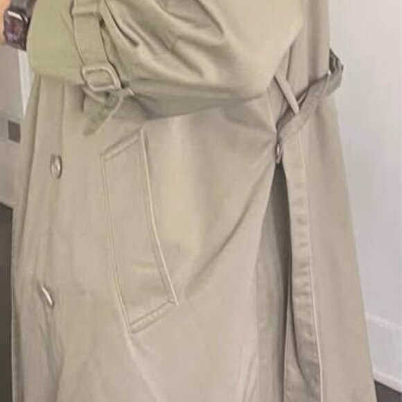 NICE LONDON FOG BELTED TRENCH COAT SIZE 18 1/2 REG MEN OR LADIES - Picture 6 of 6